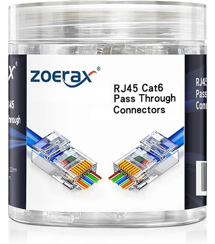 Amazon.co.jp: ZOERAX RJ45 Cat6 キーストーンカプラー UL規格