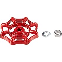 水栓バルブ ダークブルー 赤いハンドル 水栓バルブ ダークブルー 赤いハンドル