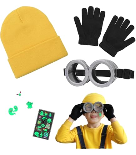 Amazon.co.jp: ミニオン コスチューム 子供 女の子 仮装 衣装 ゴーグル