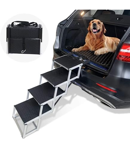 Amazon | DOG WooF 折り畳み式 アルミ製 ドッグステップ 車 カー