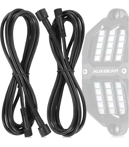Amazon.co.jp: Auxbeam 8 Pods RGB LED ロックライト トラック UTV