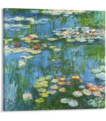 Amazon.co.jp: ROSSOGRAFICO クロード・モネ ポスター 睡蓮 1907 日本