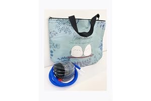 足で踏む空気入れポンプ フットポンプ エアーステップポンプ  アルミ保冷クーラートートバック付