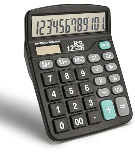 GUDTEKE Pink Calculator 12 Digit Large LCD Display Office Calculator Handheld Echanical - View #11