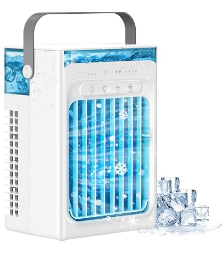 Amazon.co.jp: RutexcワイヤレスミニエアコンファンE868 6000mAh大容量