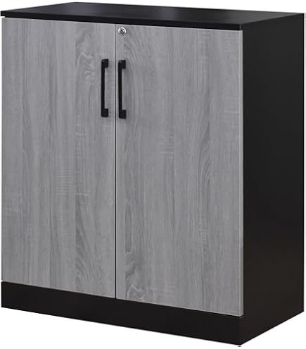 Amazon | 書庫 鍵付き収納 収納ラック 40x40x60cm ロッカー 収納棚 扉