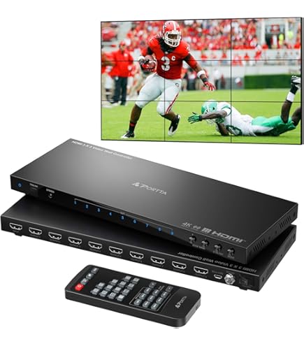 Amazon | 4Kオートスイッチングビデオウォールコントローラー 4x4