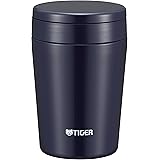タイガー魔法瓶(TIGER) タイガー 魔法瓶 真空 断熱 スープ ジャー 380ml 保温 弁当箱 広口 まる底 インディゴブルー MCL-B038-AI Tiger