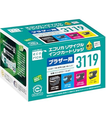 Amazon.co.jp: Brother Industries LC3119-4PK Ink Cartridges 4
