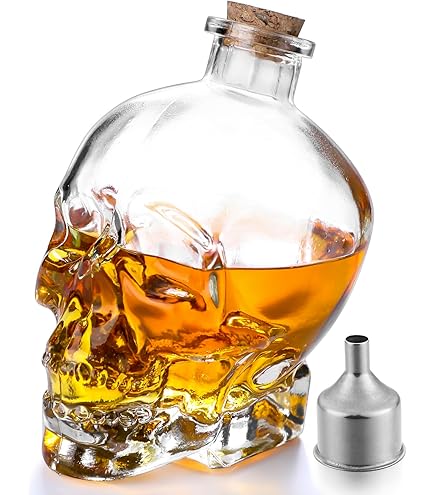 Amazon.co.jp: [sealche]スカルボトル（髑髏ドクロデザインでバーなど