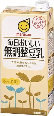 マルサン 毎日おいしい無調整豆乳 1000ml×6本