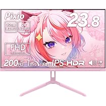 Amazon.co.jp: Pixio ゲーミングモニター PX248Wave ピンク 24インチ