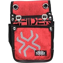 Amazon | SK11 SPIDER 鳶用腰袋 Sサイズ 薄型 潰れやすいジャバラ構造