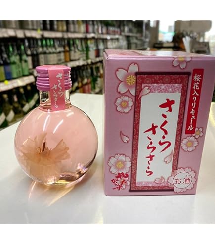Amazon.co.jp: 桜の花びら入りリキュール 桜舞う 498ml 豊幸園 : 食品