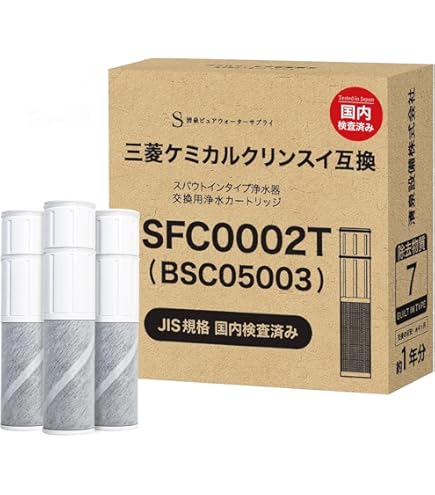 Amazon | クリンスイ 三菱ケミカル浄水器カートリッジ 3本入り