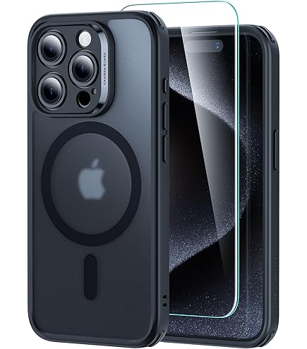 Amazon.co.jp: iphone15promax ケース Magsafe対応 半透明 マット背面