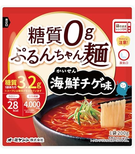 Amazon | レンチン簡単、罪悪感ナシ！糖質0gぷるんちゃん麺 鯛だし味4