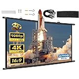 120 INCH Movie Projector Screen Washable 4K HD Double Sided Projection Screen 16:9 Foldable Portable Projector Screens Rear F