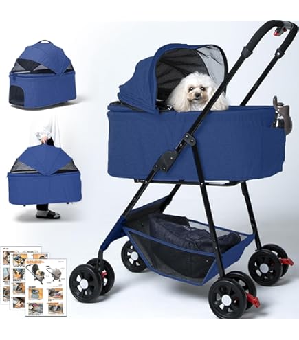 極美品 マルカン おでかけカート HG ベビーブルー 小型犬 仔犬　老犬 2匹 極美品 マルカン おでかけカート HG ベビーブルー 小型犬 仔犬