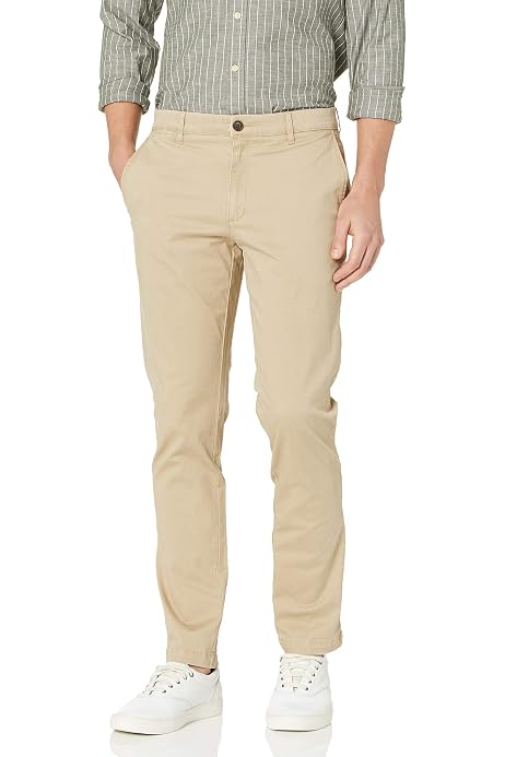Wrinkle-Resistant Flat-Front Chino Pant 