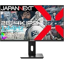 Amazon.co.jp: JAPANNEXT 28インチ IPSパネル搭載 144Hz/1ms