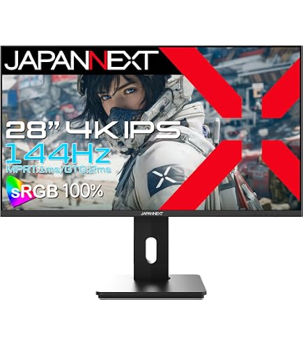 Amazon.co.jp: JAPANNEXT 28インチ IPSパネル搭載 144Hz/1ms(MPRT)対応