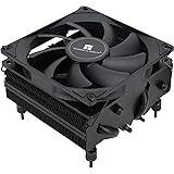 Thermalright AXP 90 X 53 BLACK CPU風冷放熱器、下圧式黒化版放熱器、4本のAGHPホットパイプを含み、AMD/Intel 1150/1151/1155/1156/1200プラットフォームをサポートし、油圧軸受鋳造、PM