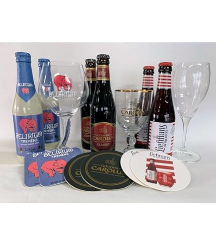 Amazon.co.jp: ベルギービールと専用グラス・コースター付きセット