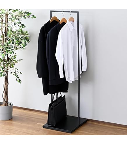 Amazon｜anthem Hanger Rack ハンガーラック コート掛け 収納 スチール