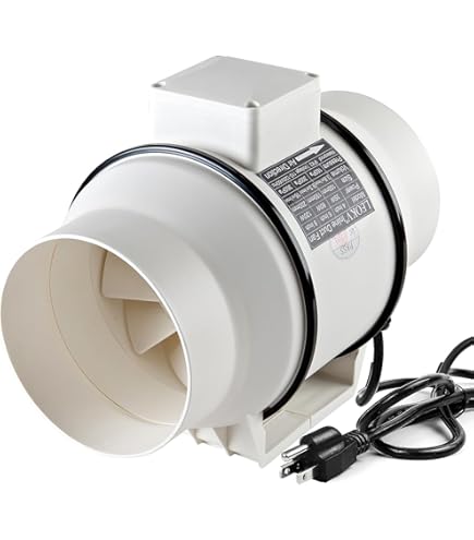 Amazon.co.jp: FICBXRA 10インチ インラインダクトファン 1219 CFM