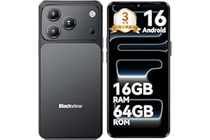 【SIMフリー＆技適認証済】Blackview Wave7C SIMフリー スマホ 日本版 Android 16搭載｜Doke OS 5.0搭載｜Gemini AI｜16GB RAM+64GB ROM（2TB拡張可能）｜6.56インチ大画面｜13MP