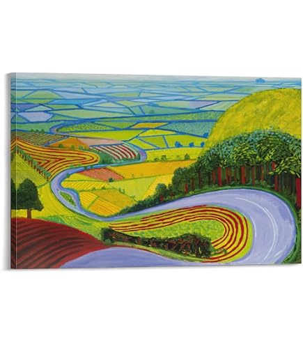 Amazon.co.jp: デイヴィッド・ホックニーの有名な絵画、「大きな