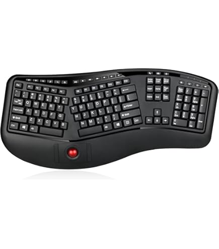 Amazon | Wireless Trackball Keyboard | ADESSO | パソコン用