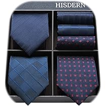 Amazon | [HISDERN] ビジネス 紺 ネクタイ 3本セット おしゃれ 結婚式