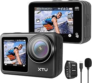 Amazon.co.jp: Action Camera, XTU MAX 4K 60FPS 20MP WiFi, Action Cam, 2
