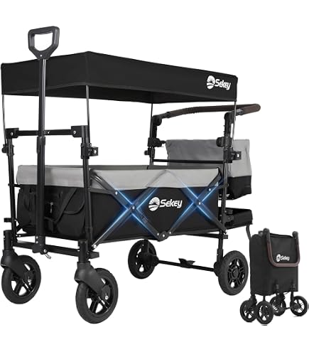 Amazon.co.jp: キャリーワゴン 屋根付き【耐荷重225㎏・大容量180L