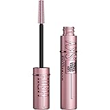 Maybelline New York Mascara, Volumising, Lengthening & Waterproof, Flake-Free Formula, Infused with Bamboo Extract & Fibres, 