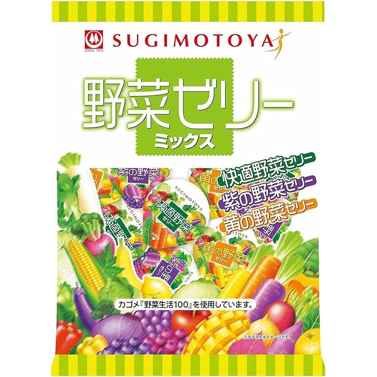 Amazon.co.jp: 杉本屋製菓 野菜ゼリーミックス 462g(22g×21個)×8袋入