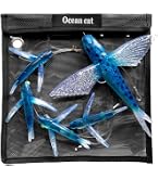 Saltwater Trolling Lure Set Of 4 - Rigged Skirted Lures For Dolphin, Tuna, Wahoo (Includes Black Bag) - View #6