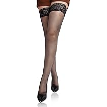 Amazon | [ohyeahlady] 網タイツ ニーハイ レディース 高弾力