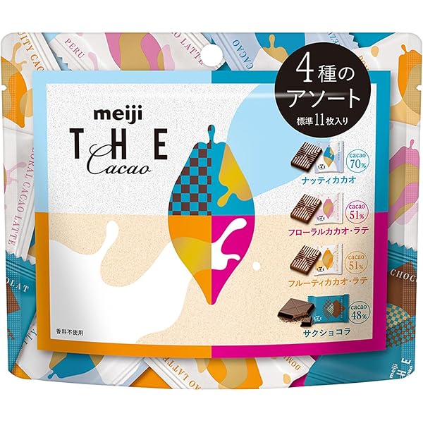 Amazon | 明治 ザ・カカオカカオの果汁チョコレート 44g×10個