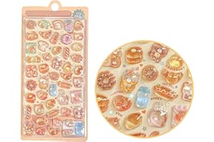 3Dシール 立体シール 可愛い 立体 ごほうびシー ル 携帯電話飾り用 DIY用 手帳用 貼り付け可能 手芸用品 デコシ ール キラキラな 子供 女の子 贈り物 [並行輸入品]