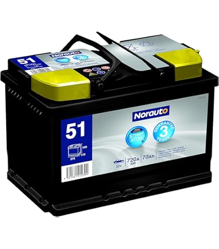 Amazon | Norauto ノルオート AGMバッテリー No.54 105Ah 910CCA
