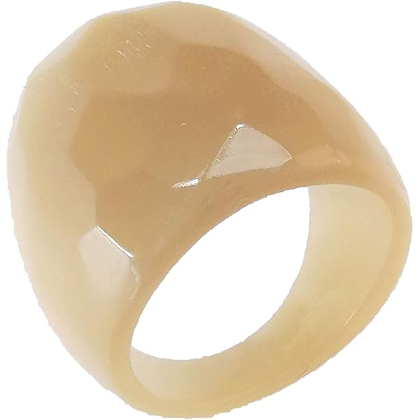 Amazon | [Endless knot] バッファローホーンリング 水牛角