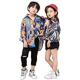 Amazon Co Jp 新品入荷キッズ ダンス 衣装 セットアップ 男の子 女の子 ジャケット パンツ ２点セット 長袖 男女兼用 ガールズ ジャッズ 韓国風 ヒップホップ ストリート 上下 演出服 キッズ ダンスウェア ジュニア ロングパンツ パンツフレンジ Jazz Dj オシャレ 白