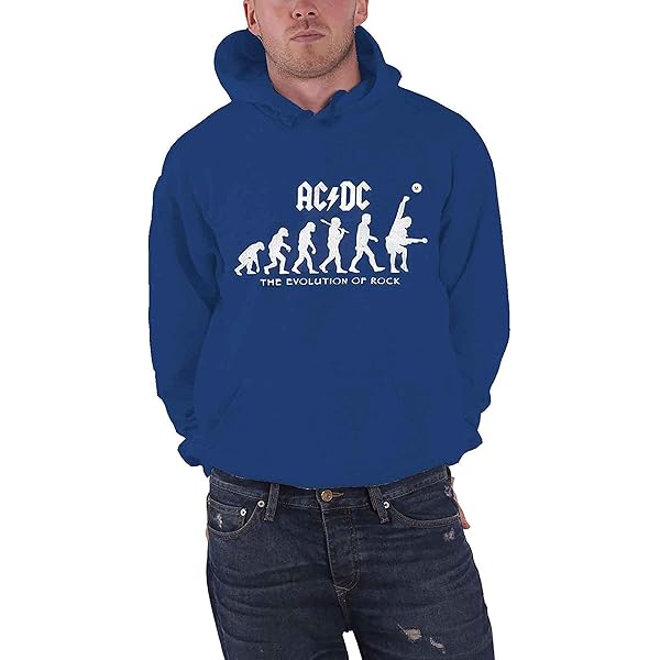 Amazon | [AC/DC] パーカー Band Logo 新しい 公式 Unisex Navy