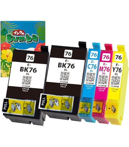 Amazon.co.jp: IC4CL76 4色セット エプソン【EPSON】互換インク