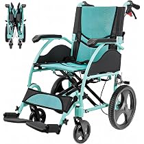 Amazon | Care-Parents 車椅子 介助式 簡易 軽量車椅子 アルミ製 自用