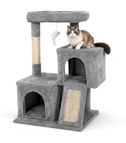 Amazon | 136cm猫タワーツリーpawalaya猫コンド家具活動センター猫の