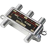 4K 8K 放送対応 BS/CS/地上デジタル アンテナ4分配器 全端子電流通型 分配器 4分配 3224MHz対応 FF-48AT4